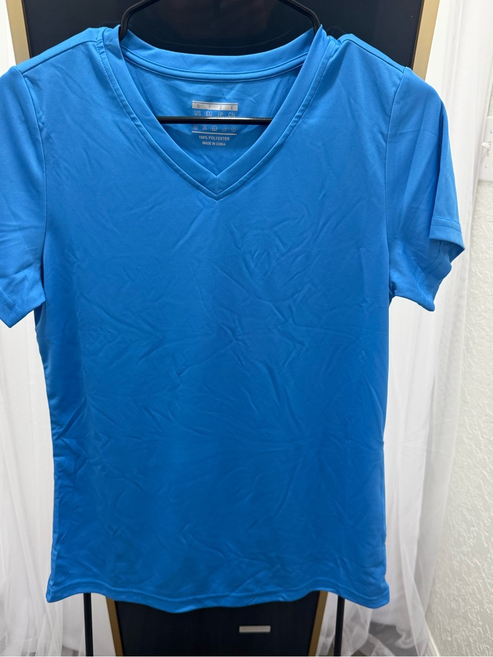Women’s V-Neck Active Tee - Blue